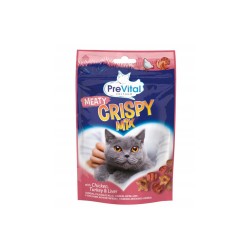 PREVITAL ΣΝΑΚ ΓΙΑ ΓΑΤΕΣ CRISPY MIX ΜΕΙΓΜΑ ΚΡΕΑΤΩΝ 60gr PREVITAL ΣΝΑΚ ΓΙΑ ΓΑΤΕΣ CRISPY MIX ΜΕΙΓΜΑ ΚΡΕΑΤΩΝ 60gr