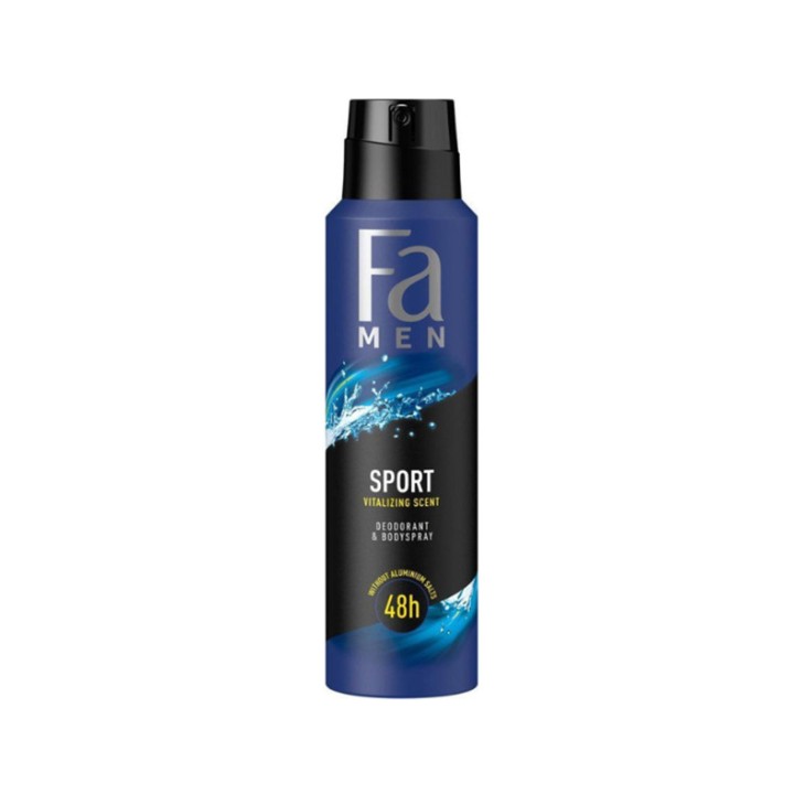 FA BODY SPRAY MEN 150ml SPORT VITALIZING SCENT 48HR FA BODY SPRAY MEN 150ml SPORT VITALIZING SCENT 48HR