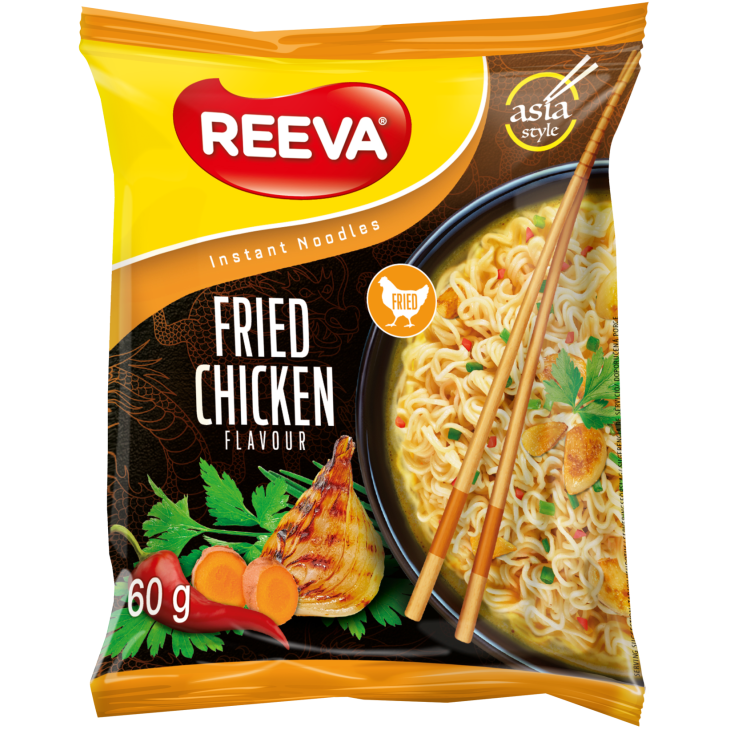 REEVA INSTANT NOODLES 60GR ASIAN FRIED CHICKEN FLAVOUR