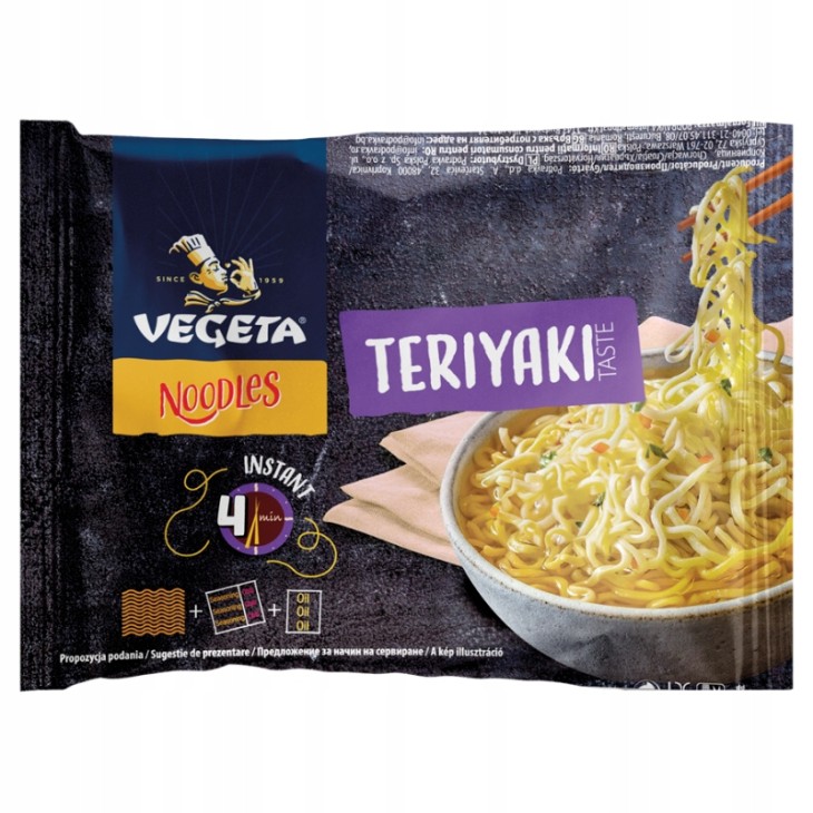 VEGETA INSTANT NOODLES 75GR TERIYAKI FLAVOUR