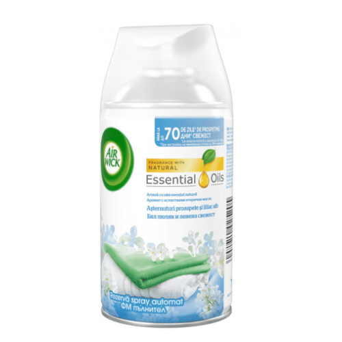 AIR WICK ΑΝΤΑΛΛΑΚΤΙΚΟ 250ml ESSENTIAL OILS COOL LINEN (ΑΣΠΡΟ)