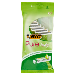 BIC ΞΥΡΑΦΑΚΙΑ PURE 3 LADY 6τεμ. ALOE