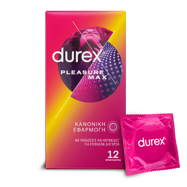 DUREX 12τεμ PLEASURE MAX (KANONIKH ΕΦΑΡΜΟΓΗ)