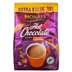 MOKATE HOT CHOCOLATE DRINK SALTED CARAMEL FLAVOUR (10X18GR)