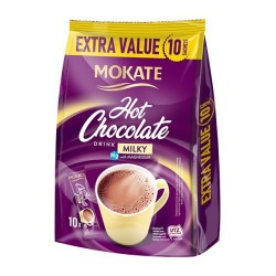 MOKATE HOT CHOCOLATE DRINK MILKY FLAVOUR (10X18GR)