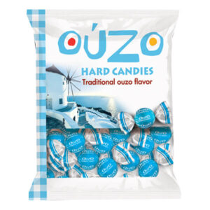 AMP HARD CANDIES ΚΑΡΑΜΕΛΕΣ ΚΡΥΣΤΑΛΛΙΚΕΣ ΜΠΙΛΙΕΣ ΟΥΖΟ 300gr