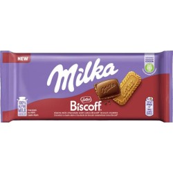 MILKA ΣΟΚΟΛΑΤΑ LOTUS BISCOFF 90gr - 24