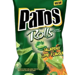 PATOS ROLLS ΣΝΑΚ ΚΑΛΑΜΠΟΚΙΟΥ ΓΕΥΣΗ ΚΑΥΤΕΡΗ ΠΙΠΕΡΙΑ JALAPENO & LIME 90GR