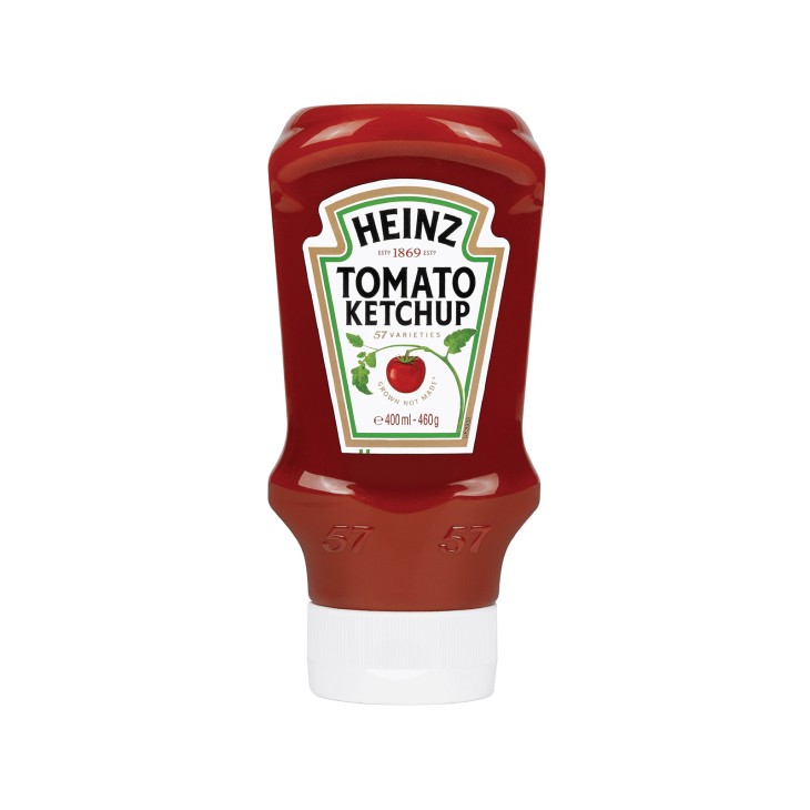 HEINZ KETCHUP CLASSIC 460GR TOP DOWN