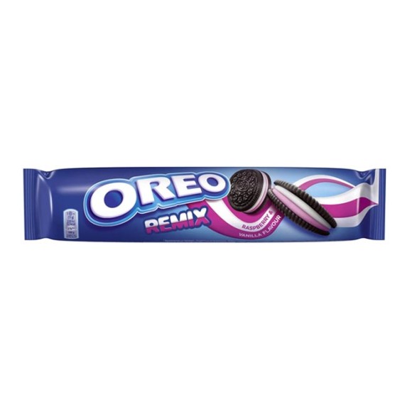 OREO BISCUITS 157gr REMIX RASPBERRY & VANILLA FLAVOUR