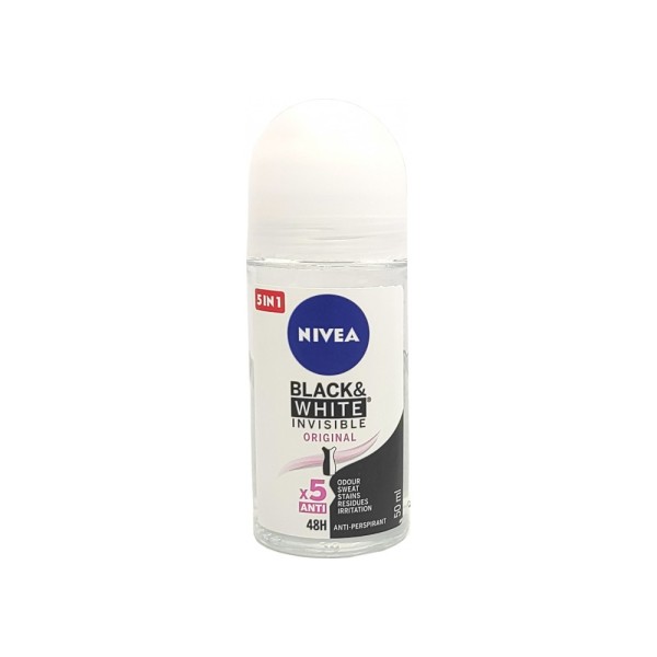 NIVEA ROLL ON 50ml WOMEN FOR BLACK & WHITE INVISIBLE CLEAR