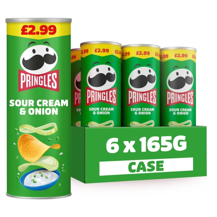 PRINGLES  (165grx6) SOUR CREAM & ONION