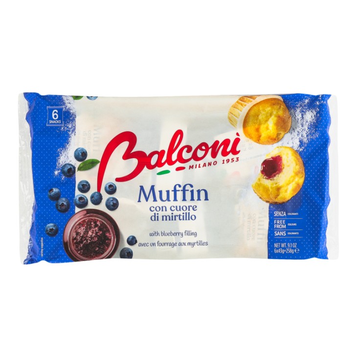 BALCONI MUFFIN ΜΕ ΓΕΜΙΣΗ ΜΥΡΤΙΛΟ 6ΤΕΜ 240g