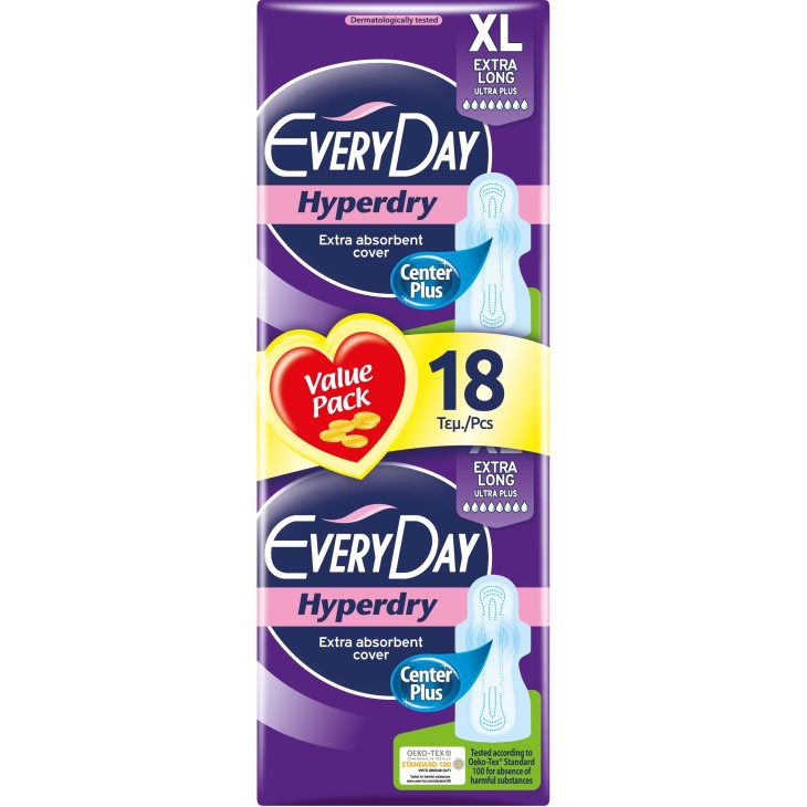 EVERYDAY ΔΙΠΛΗ HYPERDRY EXTRA LONG ULTRA PLUS 18TEM