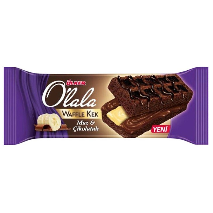ULKER OLALA ΚΕΙΚ ΜΕ ΣΟΚΟΛΑΤΑ ΚΑΙ ΚΡΕΜΑ ΜΠΑΝΑΝΑ 70gr