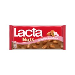 LACTA ΣΟΚΟΛΑΤΑ NUTS ΟΛΟΚΛΗΡΟ ΑΜΥΓΔΑΛΟ 100gr