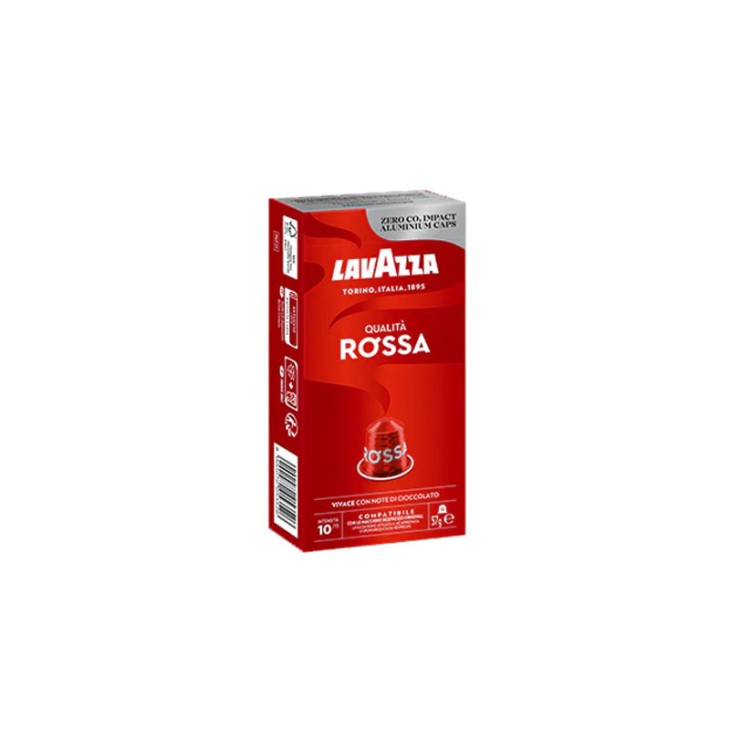 LAVAZZA 10 ΚΑΨΟΥΛΕΣ ΚΑΦΕ 57GR QUALITA ROSSA (10/13 INTENSITY)