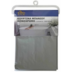 TNS ΚΟΥΡΤΙΝΑ ΜΠΑΝΙΟΥ ΜΟΝΟΧΡΩΜΗ 4 ΧΡΩΜΑΤΑ 180Χ180CM