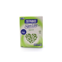 ΖΩΓΡΑΦΟΣ SLIM LINE ΓΛΥΚΑΝΤΙΚΟ ΜΕ STEVIA ΣΕ ΣΚΟΝΗ 150gr