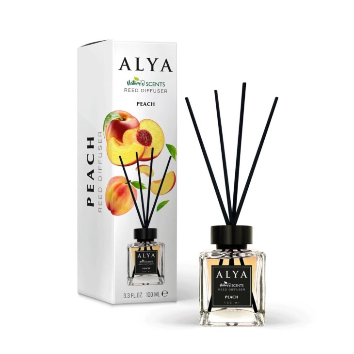 ALYA NATURE'S SCENTS ΑΡΩΜΑΤΙΚΟ ΧΩΡΟΥ ΜΕ ΣΤΙΚ 100ML PEACH ALYA NATURE'S SCENTS ΑΡΩΜΑΤΙΚΟ ΧΩΡΟΥ ΜΕ ΣΤΙΚ 100ML PEACH