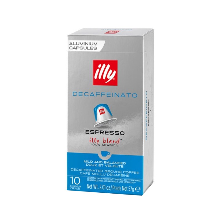 ILLY 10 ΚΑΨΟΥΛΕΣ ΚΑΦΕ 57GR DECAFFEINE BLEND ESPRESSO