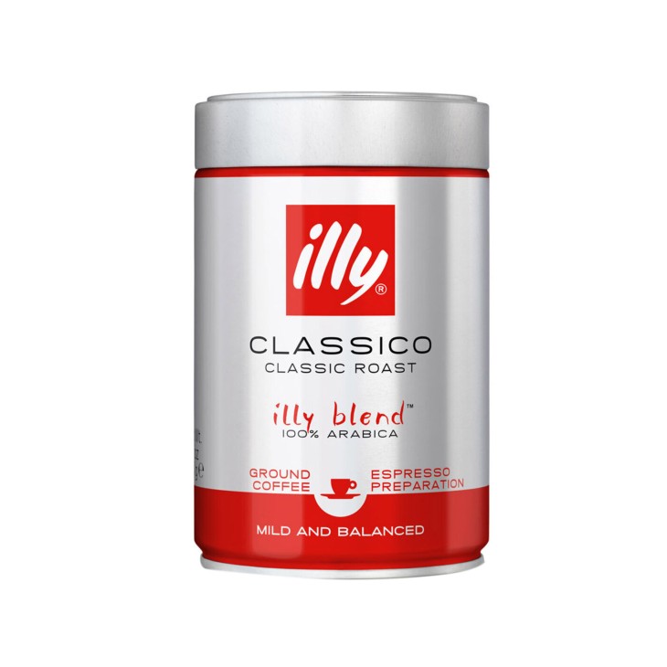 ILLY ΑΛΕΣΜΕΝΟΣ ΚΑΦΕΣ 250GR CLASSICO BLEND 100% ARABICA