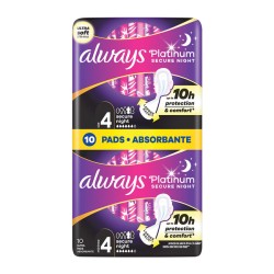 ALWAYS ΣΕΡΒΙΕΤΑ N.4 ULTRA SECURE NIGHT PLATINUM 10TEM