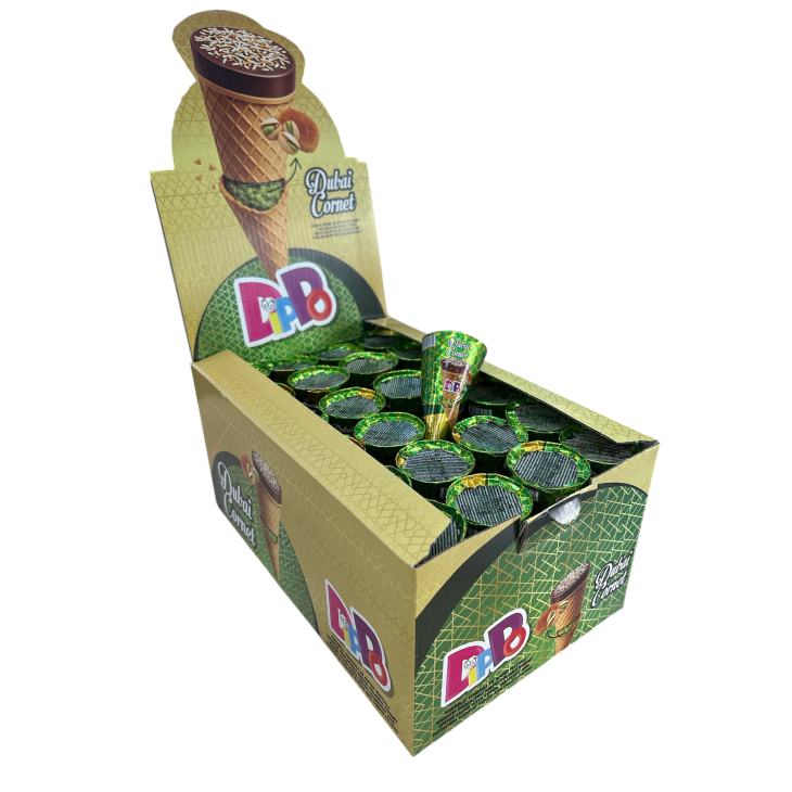 DIPPO ΜΙΝΙ CORNET ΧΩΝΑΚΙΑ ΜΕ ΓΕΜΙΣΗ DUBAI 480GR