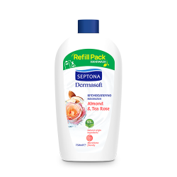 SEPTONA DERMASOFT ΚΡΕΜΟΣΑΠΟΥΝΟ REFILL PACK 750ml ALMOND & TEA ROSE SEPTONA DERMASOFT ΚΡΕΜΟΣΑΠΟΥΝΟ REFILL PACK 750ml ALMOND & TEA ROSE