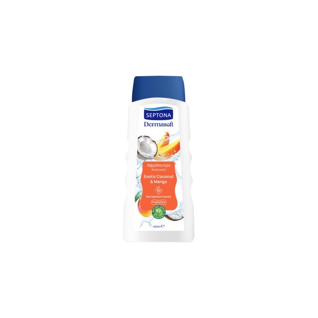 SEPTONA DERMASOFT ΑΦΡΟΛΟΥΤΡΟ 400ml EXOTIC COCNUT & MANGO