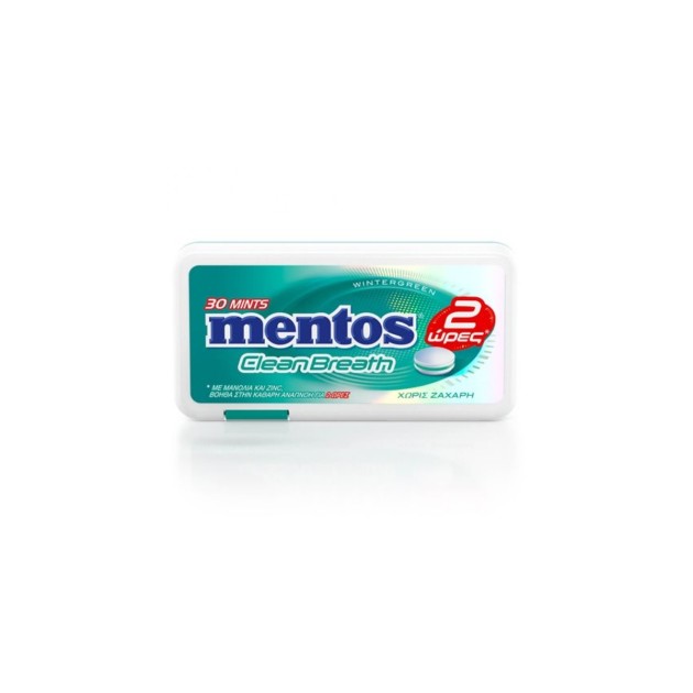 MENTOS CLEAR BREATH ΚΑΡΑΜΕΛΕΣ 21gr WINTERGREEN