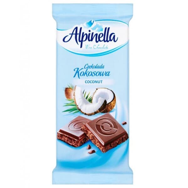 ALPINELLA ΣΟΚΟΛΑΤΑ 90gr ΓΑΛΑΚΤΟΣ ΜΕ ΚΑΡΥΔΑ