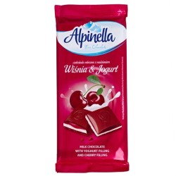ALPINELLA ΣΟΚΟΛΑΤΑ 100gr ΓΑΛΑΚΤΟΣ ΜΕ ΓΙΑΟΥΡΤΙ/ΚΕΡΑΣΙ ALPINELLA ΣΟΚΟΛΑΤΑ 100gr ΓΑΛΑΚΤΟΣ ΜΕ ΓΙΑΟΥΡΤΙ/ΚΕΡΑΣΙ
