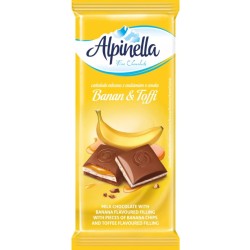 ALPINELLA ΣΟΚΟΛΑΤΑ 100gr ΓΑΛΑΚΤΟΣ ΜΕ ΓΕΜΙΣΗ ΜΠΑΝΑΝΑ & ΚΑΡΑΜΕΛΑ ALPINELLA ΣΟΚΟΛΑΤΑ 100gr ΓΑΛΑΚΤΟΣ ΜΕ ΓΕΜΙΣΗ ΜΠΑΝΑΝΑ & ΚΑΡΑΜΕΛΑ