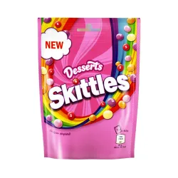 SKITTLES 152GR DESSERTS (ΡΟΖ) X15τεμ