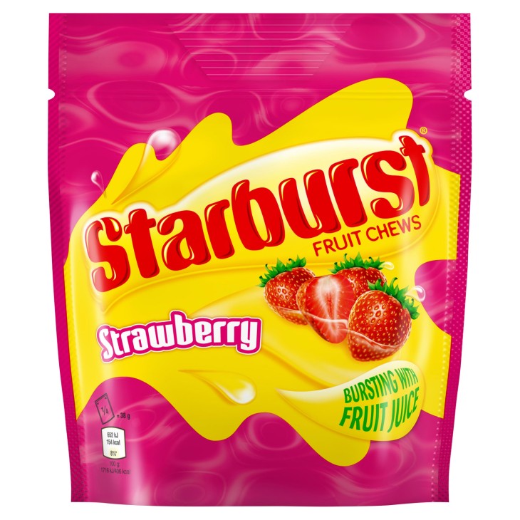 STARBURST FRUIT CHEWS STRAWBERRY 138GR