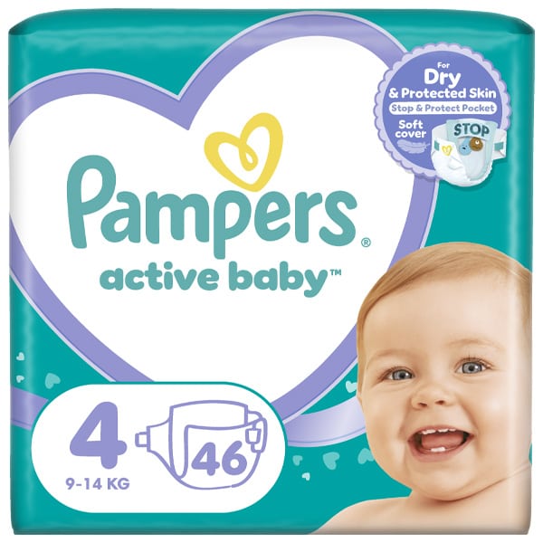PAMPERS ACTIVE BABY N.4 VP 46T