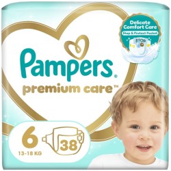 PAMPERS PREMIUM CARE ΜΕΓ N.6 JUMBO 38T