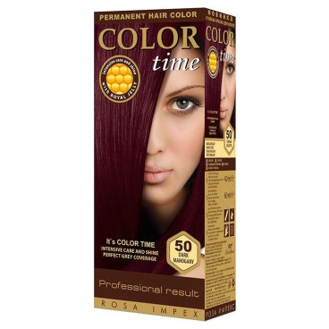 COLOR TIME ΣΕΤ ΒΑΦΗ ΜΑΛΛΙΩΝ Ν.50 ΑΚΑΖΟΥ ΣΚΟΥΡΟ 115ml