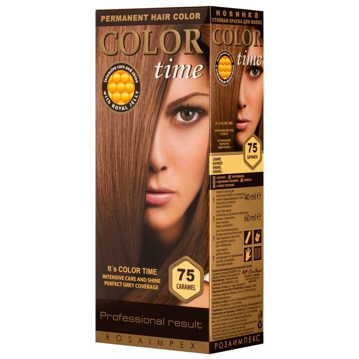 COLOR TIME ΣΕΤ ΒΑΦΗ ΜΑΛΛΙΩΝ Ν.75 ΚΑΡΑΜΕΛΕ 115ml