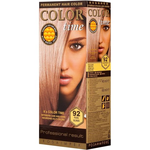 COLOR TIME ΣΕΤ ΒΑΦΗ ΜΑΛΛΙΩΝ Ν.92 ΞΑΝΘΟ ΠΕΡΛΕ 115ml