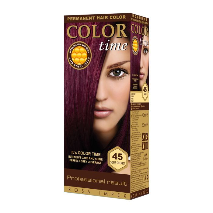 COLOR TIME ΣΕΤ ΒΑΦΗ ΜΑΛΛΙΩΝ Ν.45 ΚΟΚΚΙΝΟ ΒΥΣΣΙΝΙ 115ml