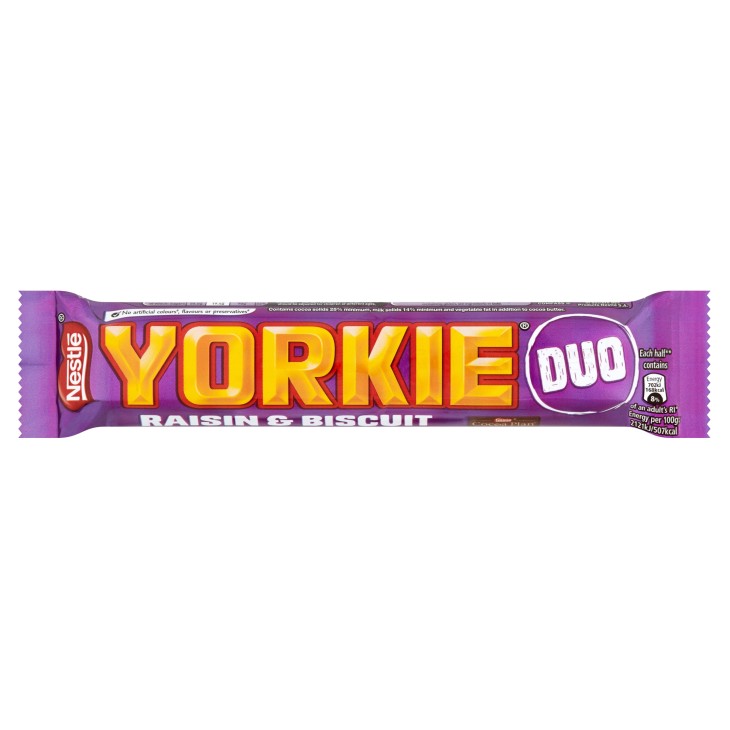NESTLE YORKIE DUO 72GR RAISIN & BISCUIT