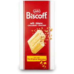 LOTUS BISCOFF ΣΟΚΟΛΑΤΑ ΛΕΥΚΗ 180gr ΜΕ ΚΟΜΜΑΤΙΑ SPECULOOS