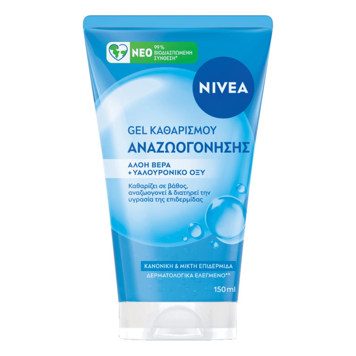 NIVEA GEL ΚΑΘΑΡΙΣΜΟΥ & ΑΝΑΖΩΟΓΟΝΗΣΗΣ ΜΕ ΑΛΟΗ ΚΑΙ ΥΑΛΟΥΡΟΝΙΚΟ 150ml