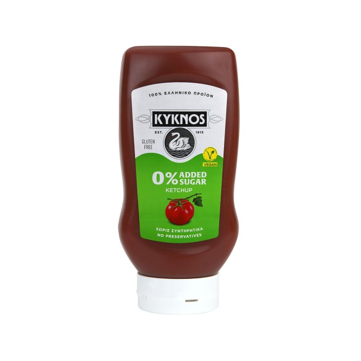 KYKNOS KETCHUP ZERO SUGAR ADDED 360GR ΠΛΑΣΤΙΚΗ ΣΥΣΚΕΥΑΣΙΑ