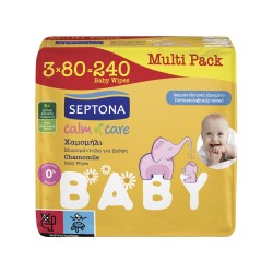 SEPTONA ΜΩΡΟΜΑΝΤΗΛΑ CALM N CARE ΧΑΜΟΜΗΛΙ 3X80TEM