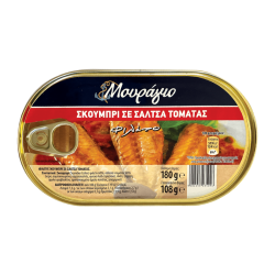 ΜΟΥΡΑΓΙΟ ΣΚΟΥΜΠΡΙ ΦΙΛΕΤΟ ΣΕ ΣΑΛΤΣΑ ΤΟΜΑΤΑΣ 180gr