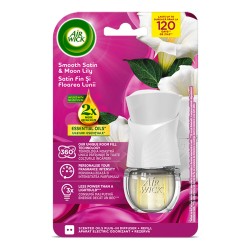 AIR WICK ΣΥΣΚΕΥΗ + 19ml ELECTRIC REFILL ΔΙΑΦΑΝΟ SMOOTH SATIN & MOON LILY