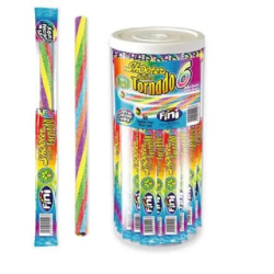 FINI ΖΑΧΑΡΩΤΑ 50X25gr SHOOTERS TORNADO RAINBOW CANDY